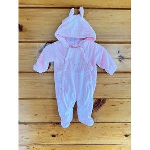 Little By Little Girls Pink Snowsuit (0-6)M